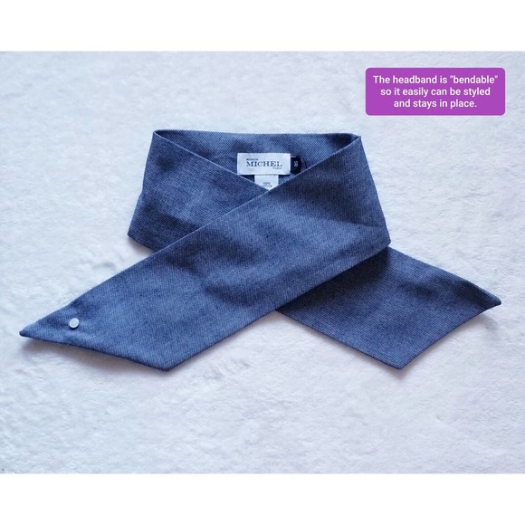 MAISON MICHEL PARIS sold-out bendable calie headband anthropologie nwt $235 o/s - Picture 4 of 9